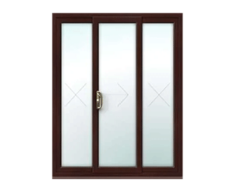 Rosewood uPVC 3 Pane Sliding Patio Door - Made to Measure